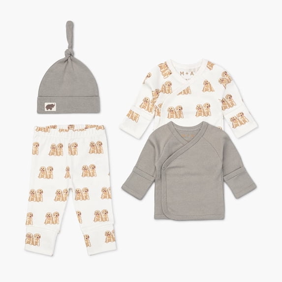 Monica + Andy Organic Cotton Unisex Newborn Baby Welcome Home Cuddle ...