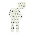 thumbnail image 1 of M+A by Monica + Andy Gender Neutral Baby Halloween Organic Cotton One Piece Pajamas and Bib Set, Sizes 0M-24M, 1 of 7