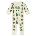 thumbnail image 1 of M+A by Monica + Andy Organic Cotton Gender Neutral Long Sleeve Baby One-Piece Pajama, Sizes Newborn - 24 Months, 1 of 6