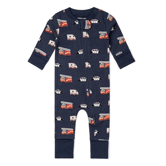 M+A by Monica + Andy, Organic Cotton One-Piece Coverall, Sizes Newborn - 18-24 Months