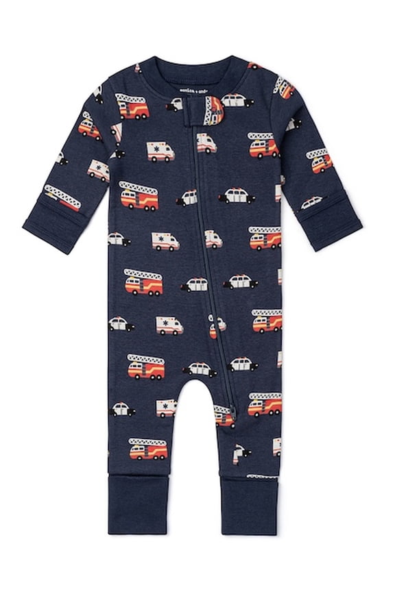 M+A by Monica + Andy, Organic Cotton One-Piece Coverall, Sizes Newborn - 18-24 Months