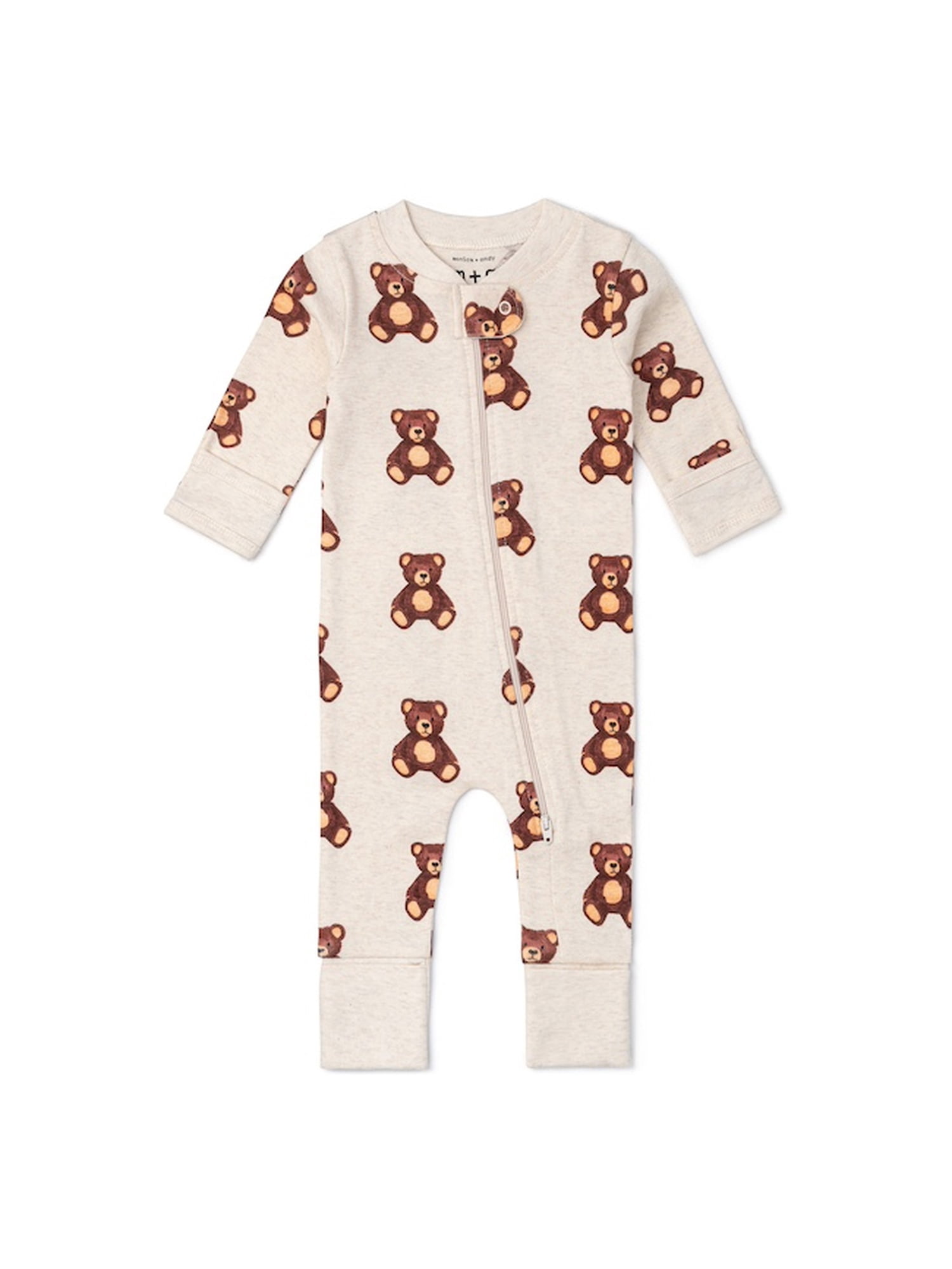 M+A by Monica + Andy, Organic Cotton One-Piece Coverall, Sizes Newborn - 18-24 Months