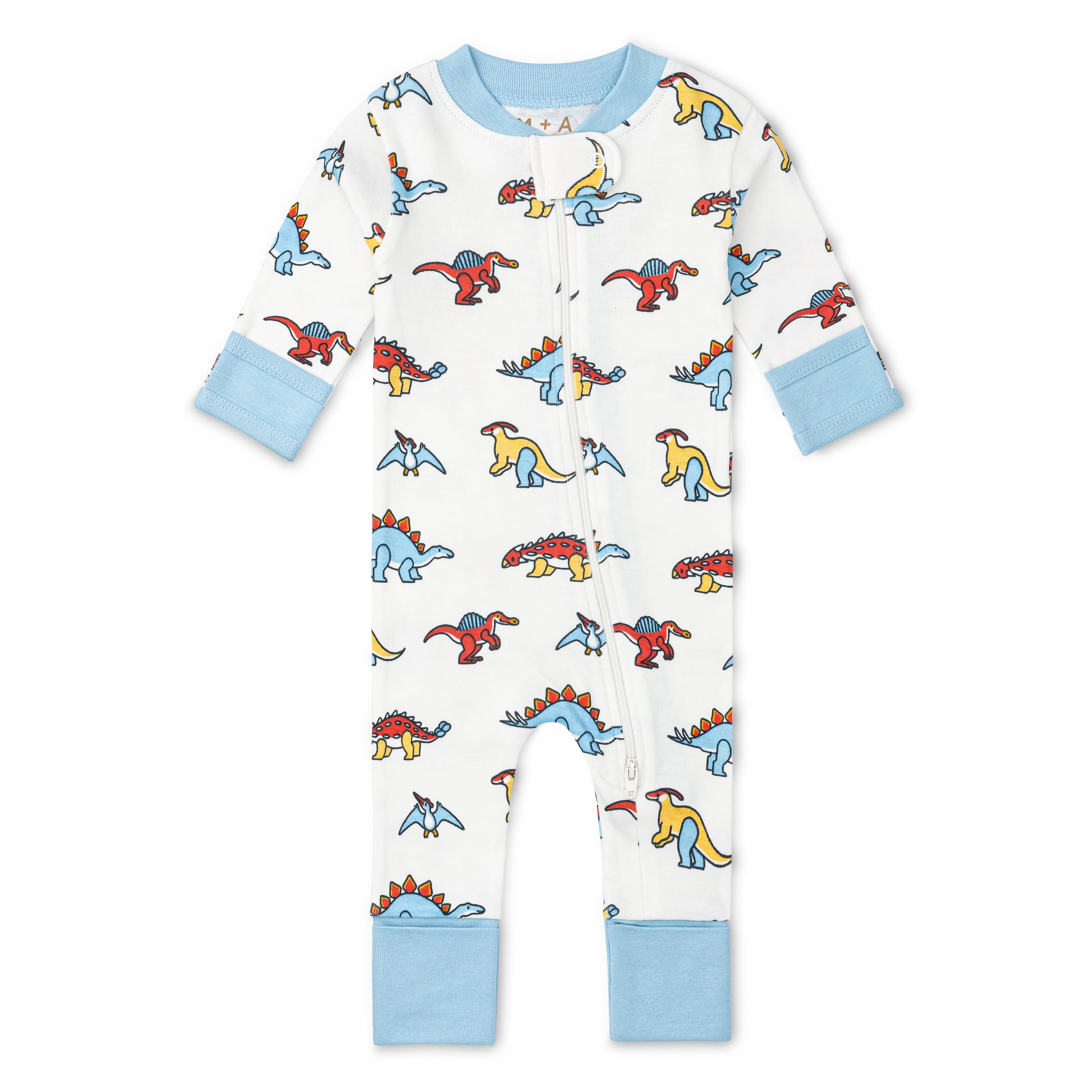 M+A by Monica + Andy, Organic Cotton One-Piece Coverall, Sizes Newborn - 18-24 Months