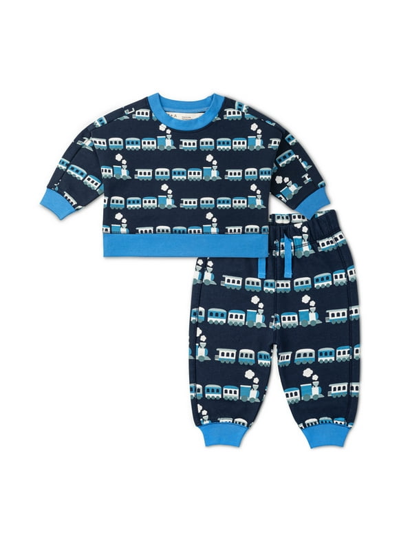 M+A by Monica + Andy Infant and Toddlers' Sweatshirt and Sweatpants Set, 2-Piece, Sizes 0-3M-5T