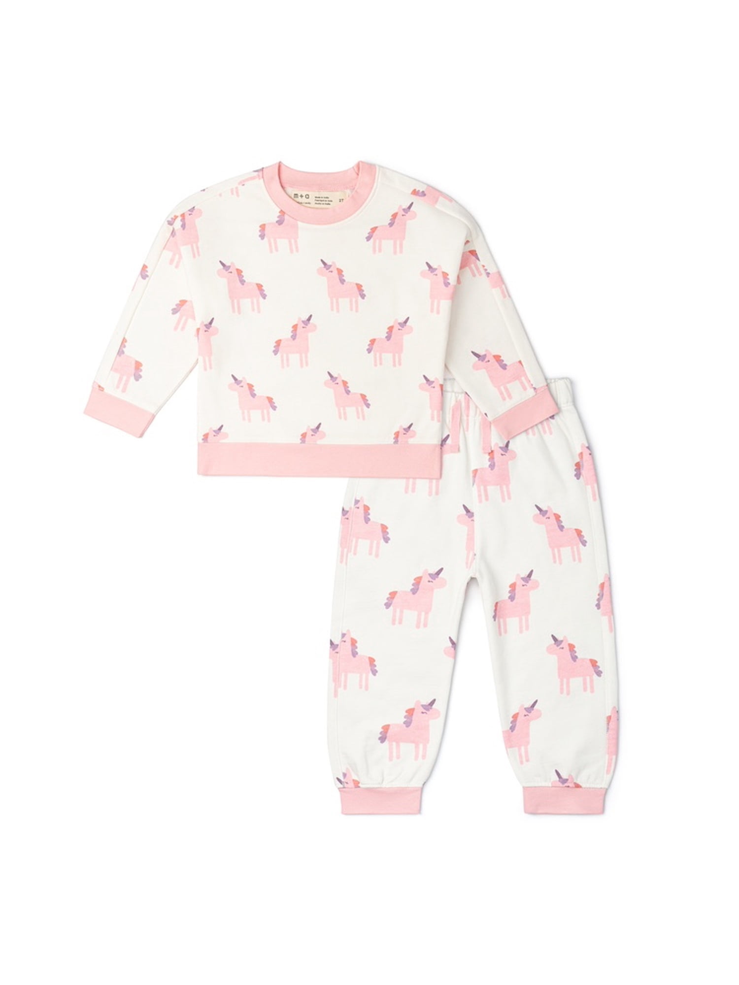 M+A by Monica + Andy, Organic Cotton Sporty Sweatsuit, Sizes 12-18M - 5T