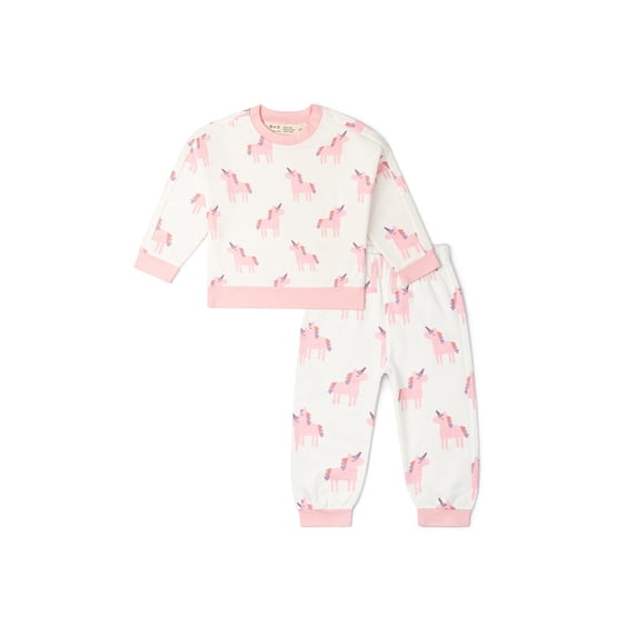M+A by Monica + Andy, Organic Cotton Sporty Sweatsuit, Sizes 12-18M - 5T