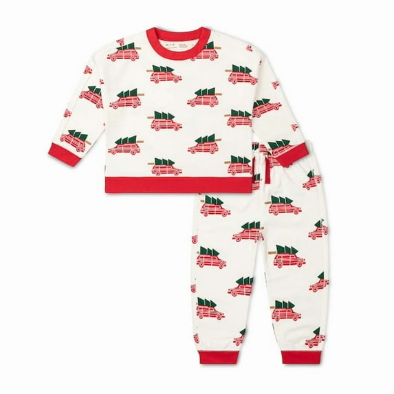 M+A by Monica + Andy, Organic Cotton Sporty Sweatsuit, Sizes 12-18M - 5T