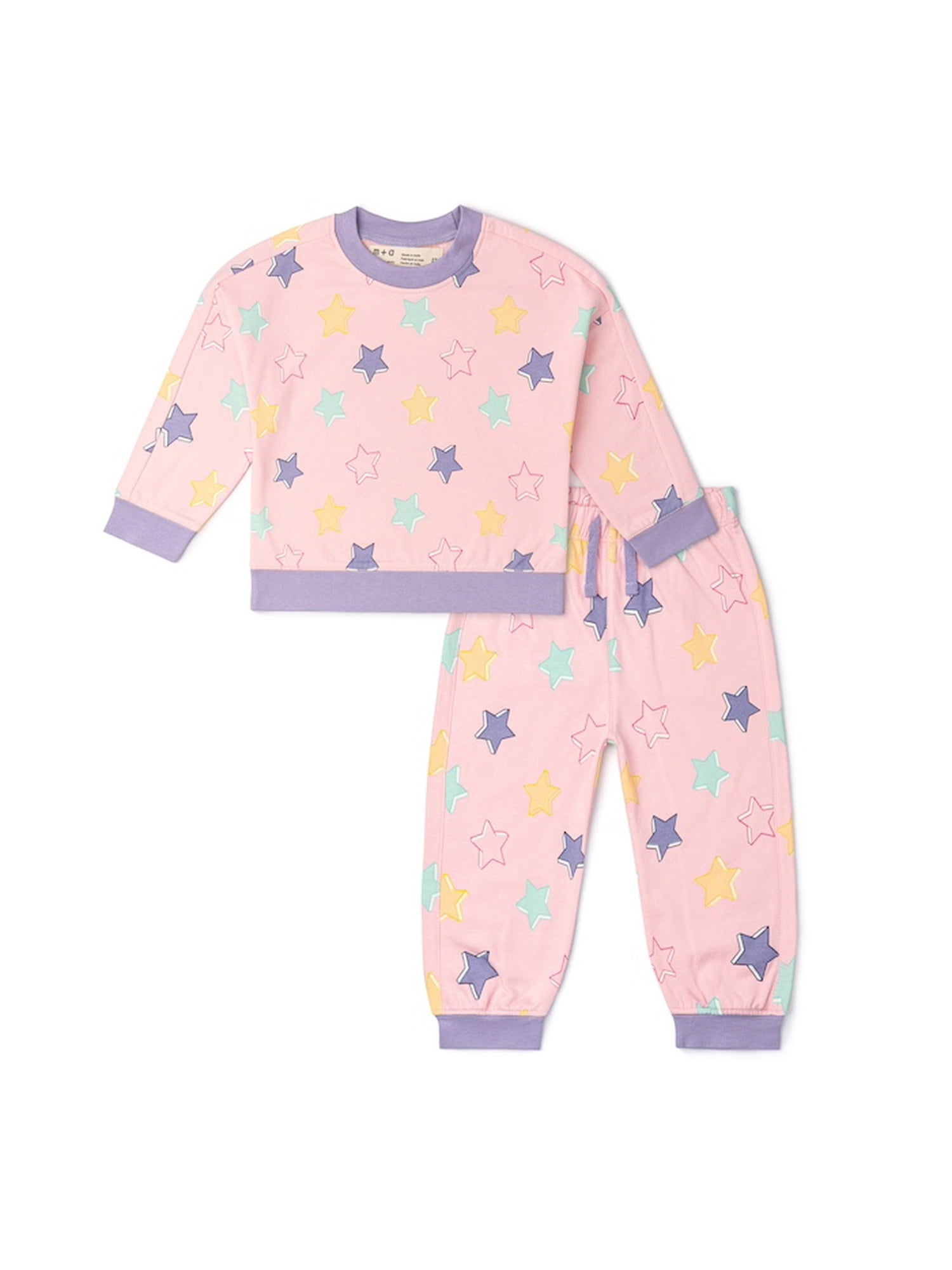 M+A by Monica + Andy, Organic Cotton Sporty Sweatsuit, Sizes 12-18M - 5T