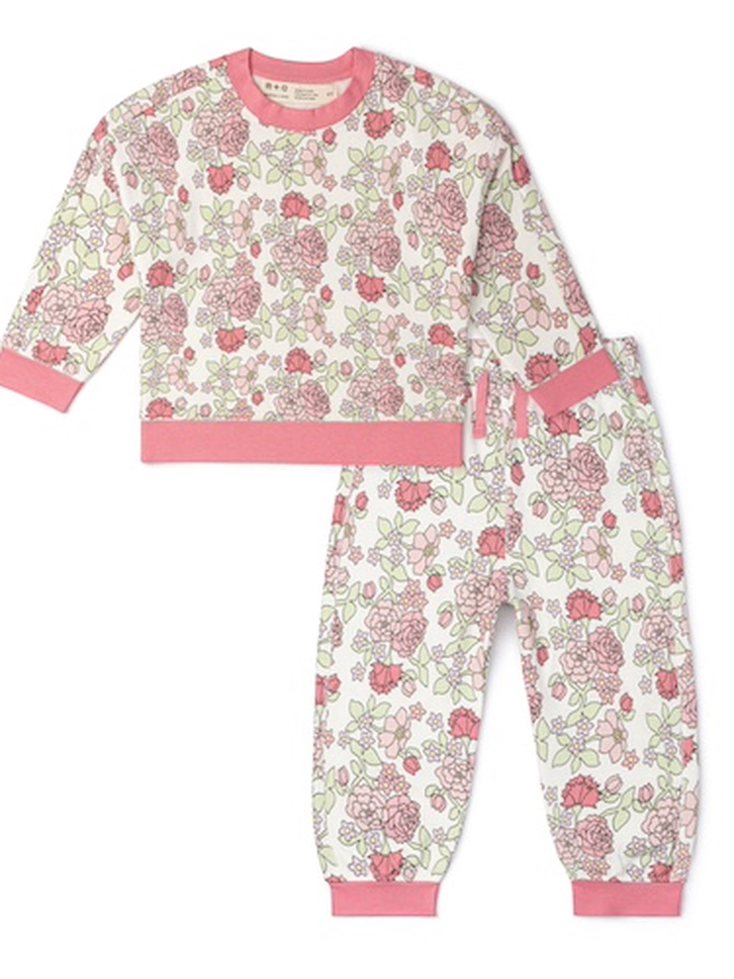 M+A by Monica + Andy, Organic Cotton Sporty Sweatsuit, Sizes 12-18M - 5T