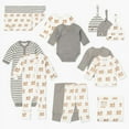 thumbnail image 1 of M+A by Monica + Andy Organic Gender Neutral Baby Shower Gift Set, 14-Piece, Preemie-3 Months, 1 of 15