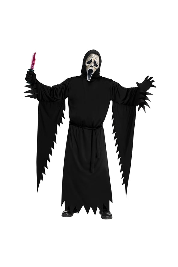 Scream Aged Ghostface 3pc Halloween Costume for Adults, Men's Size M-XL (32-42), by Fun World