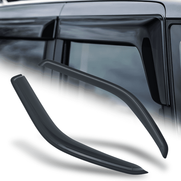 M-AUTO 2 Pieces Window Visor Shade Vent Wind Rain Deflector Guard for 2007-2010 Dodge Sprinter