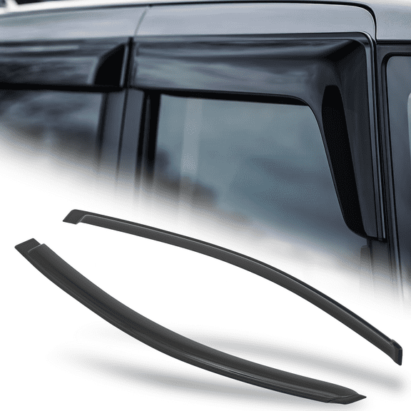 M-AUTO 2Pcs Tape-On Window Visor Shade Sun Guard Vent Wind Deflector for 2005 2006 2007 2008 2009 Scion TC 2-DR
