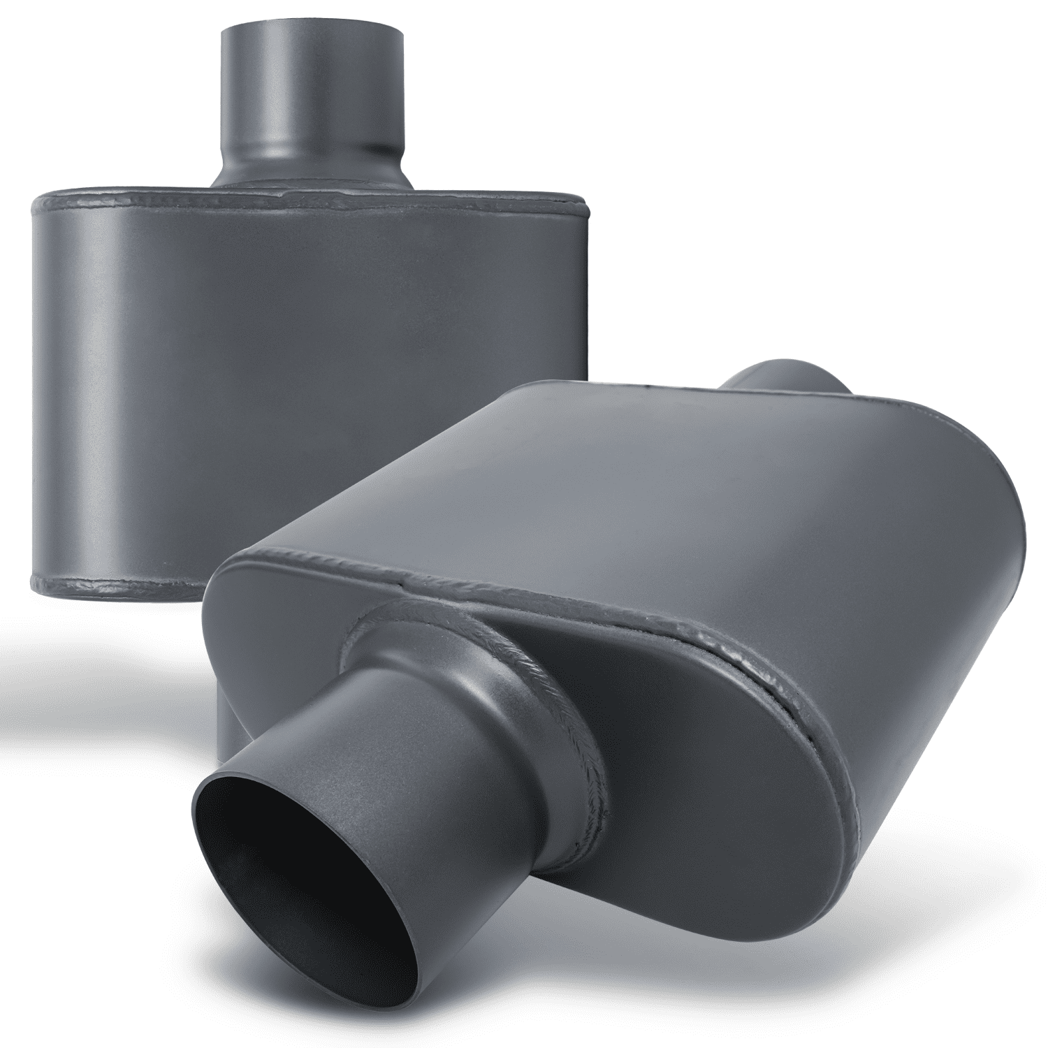 MAUTO 3 Inch Inlet/Outlet [CHAMBERED EXHAUST MUFFLER] StraightThrough