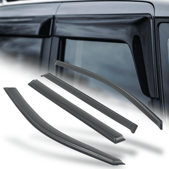 M-AUTO 4 Pieces Smoke Window Visor Shade Deflector for 1999-2003 BMW 525I 528I 540I E39 Wagon Only