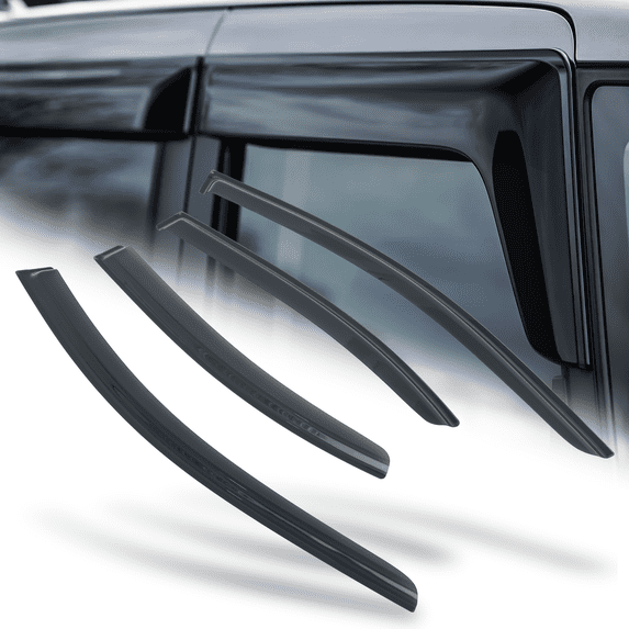 M-AUTO 4 Pieces Tape-On Smoke Window Visor Shade Vent Deflector Guard For 2009-2014 Nissan Maxima