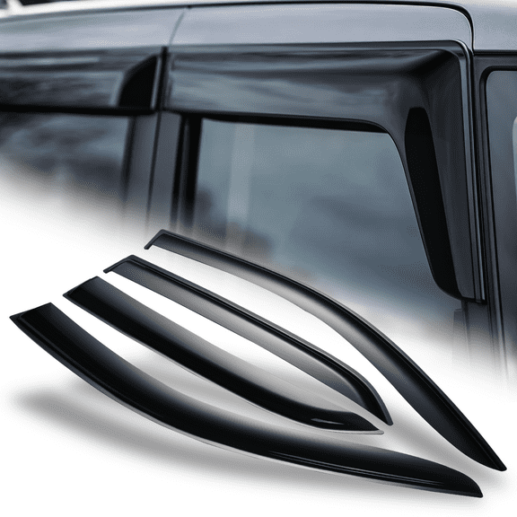 M-AUTO 4 Pieces Window Visor Deflector Sun Rain Guard Smoke Tinted for 2018 2019 2020 2021 2022 2023 Chevy Equinox
