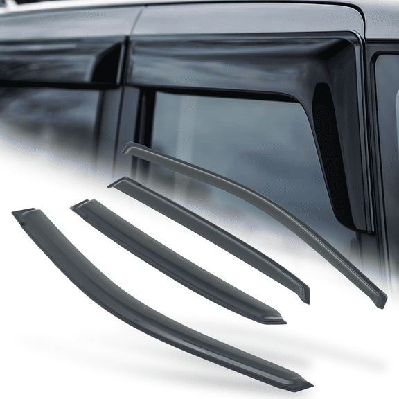 M-AUTO 4 Pieces Window Visor Shade Tape-On Deflector for 2004-2006 Lexus RX3000; 2007 Lexus RX3500