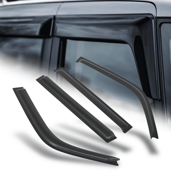M-AUTO 4Pcs Smoke Window Visor Shade Tape-On Vent Rain Deflector Guard for 96-00 Toyota Rav4