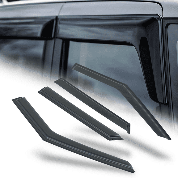 M-AUTO 4Pcs Smoke Window Visor Shade Vent Wind Rain Deflector Guard for 20-23 Ford Explorer