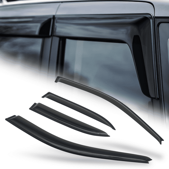 M-AUTO 4Pcs Tape-On Window Visor Shade Smoke Vent Wind Rain Deflector for 1997 1998 1999 2000 2001 Toyota Camry