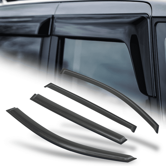 M-AUTO 4Pcs Tape-On Window Visor Shade Vent Rain Wind Deflector for 2009-2016 Volkswagen Tiguan