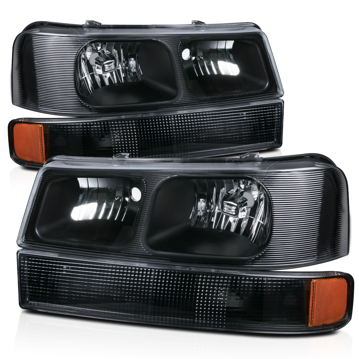 CAPA Certified Headlight Set For Chevy Express 3500 & GMC Savana 2500 2003-2021