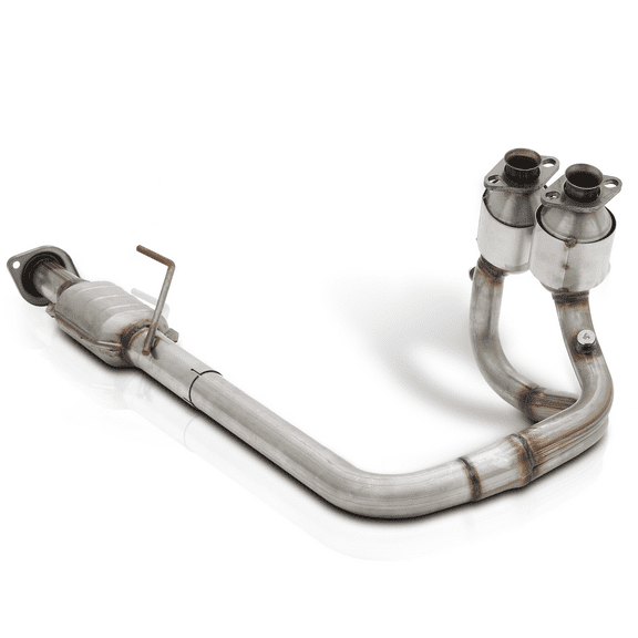 M-AUTO Catalytic Converter Exhaust Y-Pipe Heat Shield For 2004 2005 2006 Jeep Wrangler 4.0L