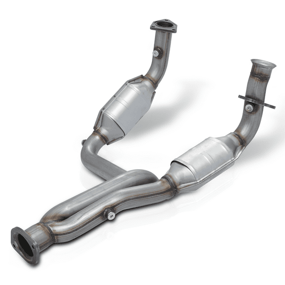 M-AUTO For 1999-2006 Silverado/Suburban Catalytic Escalade Tahoe Sierra Converter Exhaust Y-Pipe with Heat Shield