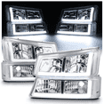 thumbnail image 1 of M-AUTO Headlamp Assembly with 2 Pair Pre-Assembled LED Bulbs 03-04 Silverado 2500 / 03-06 Avalanche 1500, 2500 / 03-06 Silverado 1500, 1500HD, 2500HD, 3500 Truck, 1 of 12