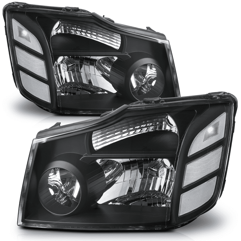 M AUTO Headlights Assembly Set for 04 15 Nissan Titan 2004 2005