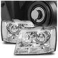 thumbnail image 1 of M-AUTO Headlights Assembly W/ 2 Pairs Pre-Assembled LED Bulbs for 07-14 Chevy Tahoe Suburban 1500 / 07-13 Avalanche Suburban 2500 Pickup, 1 of 11