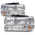 thumbnail image 1 of M-AUTO Headlights Assembly for 99 00 01 02 Chevy Silverado, 00 01 02 03 04 05 06 Chevrolet Suburban/Tahoe Truck, 1 of 9