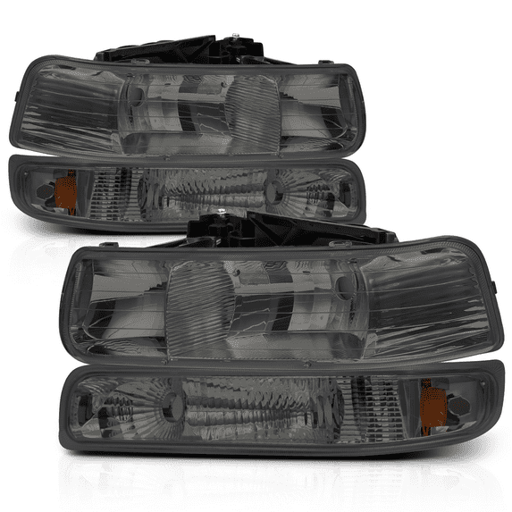 M-AUTO Headlights Assembly for 99-02 Chevy Silverado 1500HD 2500HD 3500HD / 00-06 Chevy Suburban 1500 2500 Tahoe Truck