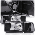 thumbnail image 1 of M-AUTO Left&Right Headlamps Assembly with Pre-Assembled LED Bulbs, for 1994-2022 Dodge Ram 1500 2500 3500 Truck, 1 of 11