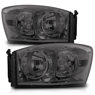 Spec-D Tuning Black Housing Smoke Lens Projector Headlights Switchback LED  Signal Compatible with 2009-2019 Dodge Ram 1500, 2010-2019 Dodge Ram  2500/3500 Left + Right Pair Headlamps Assembly : Automotive 