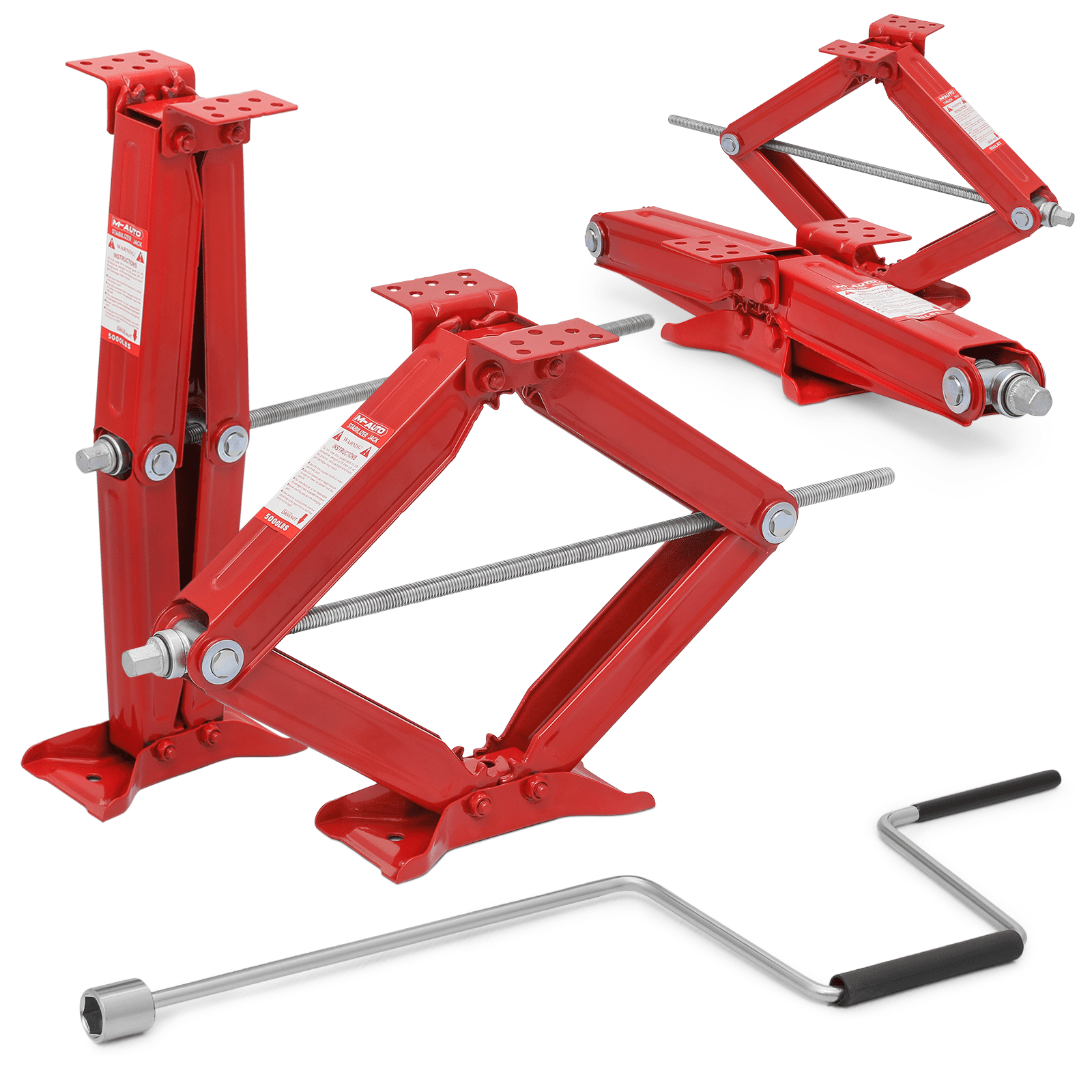 Free Shipping! MAUTO Set of 4 Scissor Jack, 2.5 Ton 5000lbs Heavy Duty Car Jack Tire Repair