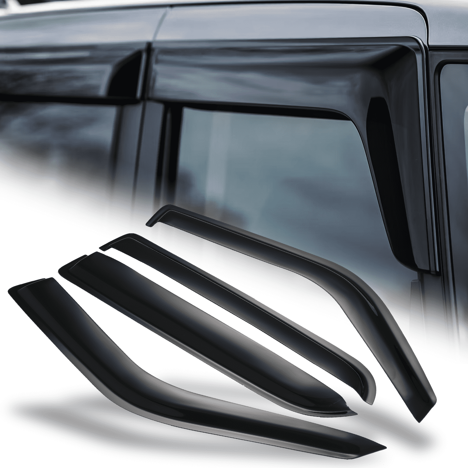 Acura RDX 2019-2025 Window Deflectors & Rain Guards - 4pc Set For Sun & Weather Protection