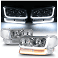 thumbnail image 1 of M-AUTO Switchback LED Tube DRL Headlights Assembly for 99-07 GMC Sierra 1500/99-04 2500/ 01-07 1500 HD/2500 HD/3500 HD/99-06 Yukon/00-06 Yukon XL 1500/2500 Truck, 1 of 12