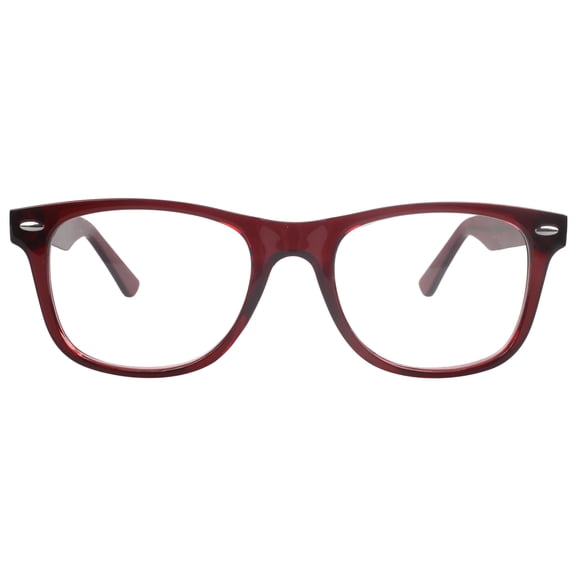 Mens M America Clarkson Rx'able Eyeglasses, Plastic, Square, Burgundy Crystal, 1 Pair