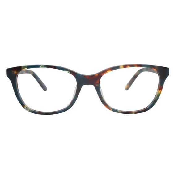 Women's M America Ditmas Rx'able Square Eyeglasses, Plastic, Green Brown Tortoise, 54-18-145