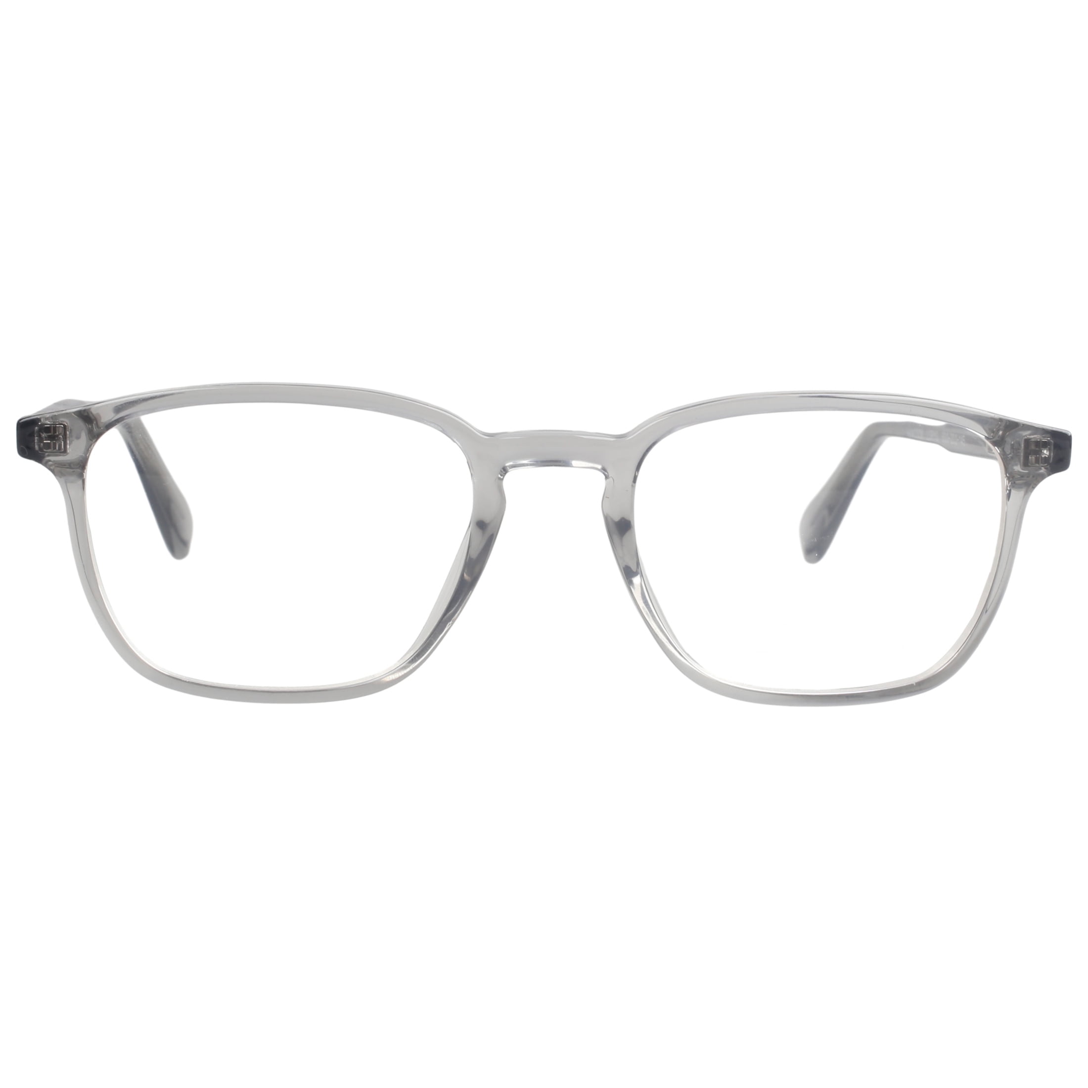 Mens M America Hancock Rx'able Eyeglasses, Square, Plastic, Light Grey Crystal, 1 Pair