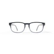 M America Mens Bryant Rectangular Prescription Eyeglasses with Case, Gray