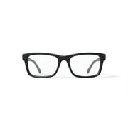 M America Mens MU114FBLK0053 Rectangular Prescription Eyeglasses with Case, Black