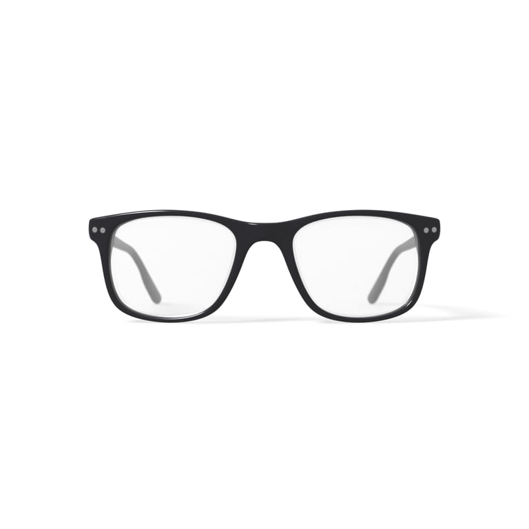 M America Men's MU111 Square Prescription Eyeglasses with Case