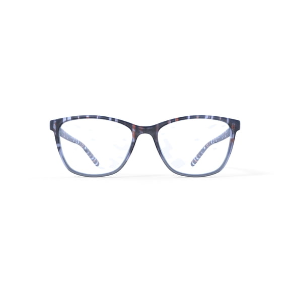 Women's M America Seely Rx'able Eyeglasses, Plastic, Square, Black Tortoise Gradient, 55mm, 1 Pair