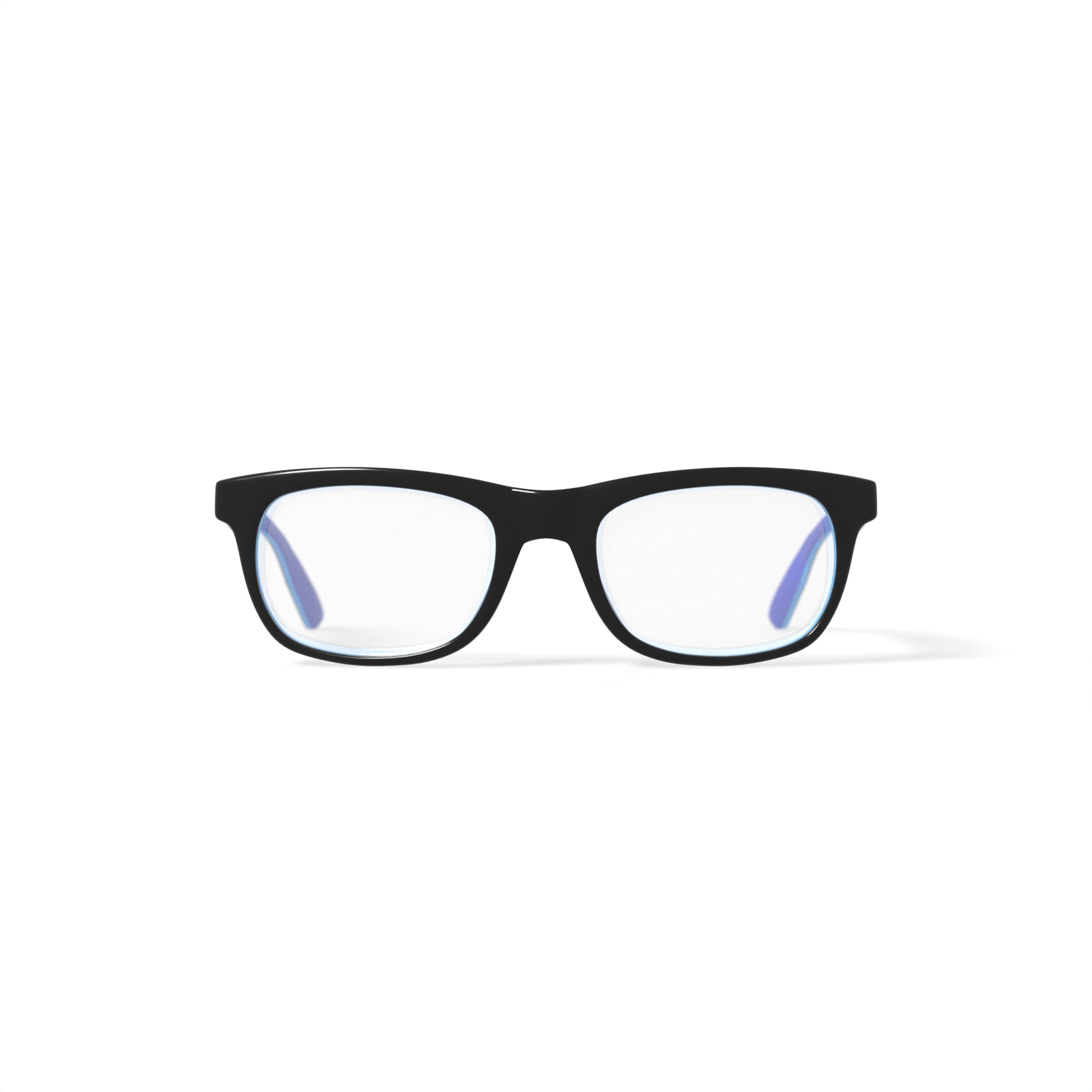 M America Youth MU305 Square Prescription Eyeglasses with Case, Dark/Light Blue