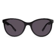 M America, Women Fashion Plastic Sunglasses, 55-18-140, Mu402SBLK0055, Black, 1 Pair