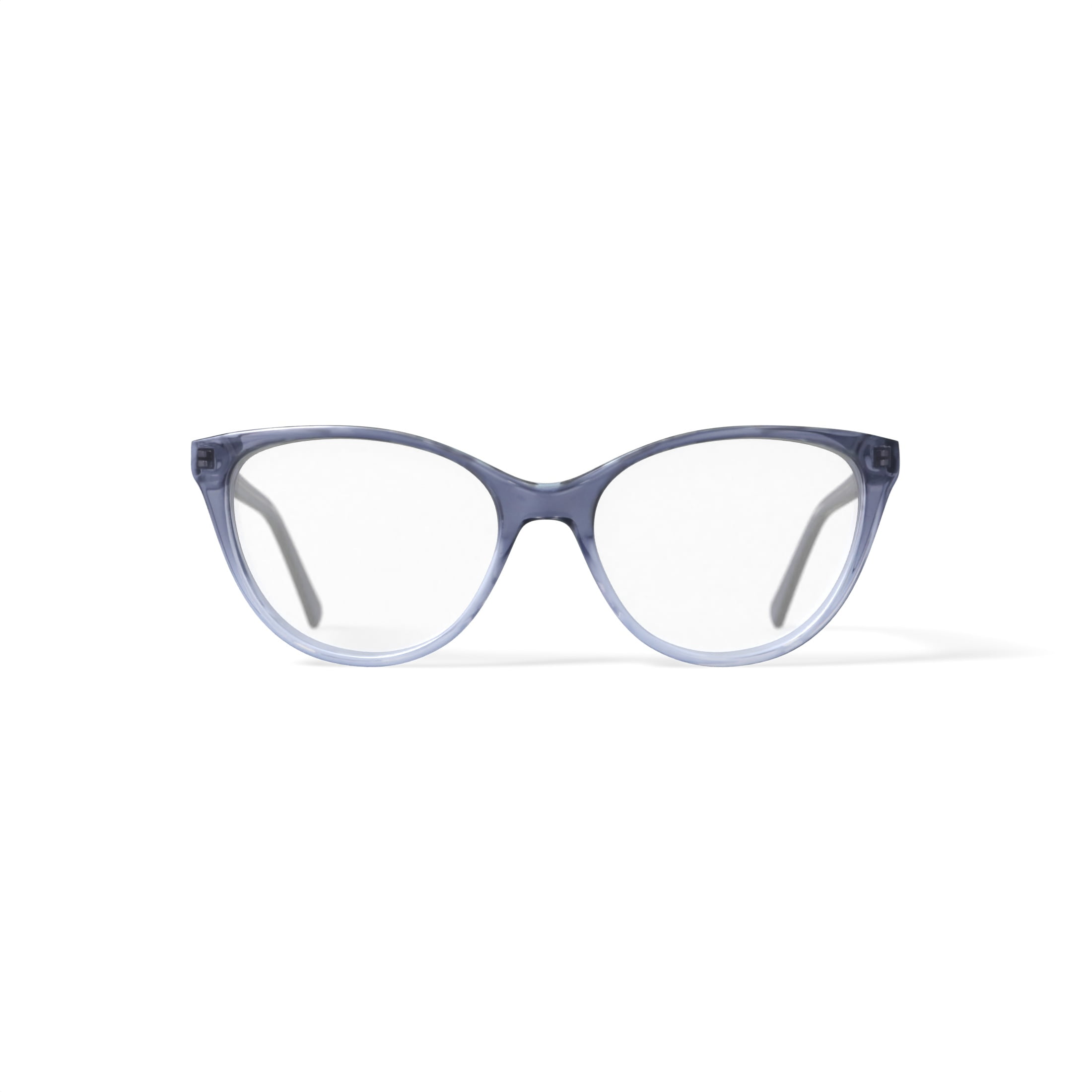 M America Women's Madison Cat Eye Prescription Eyeglasses with Case, Crystal Grey