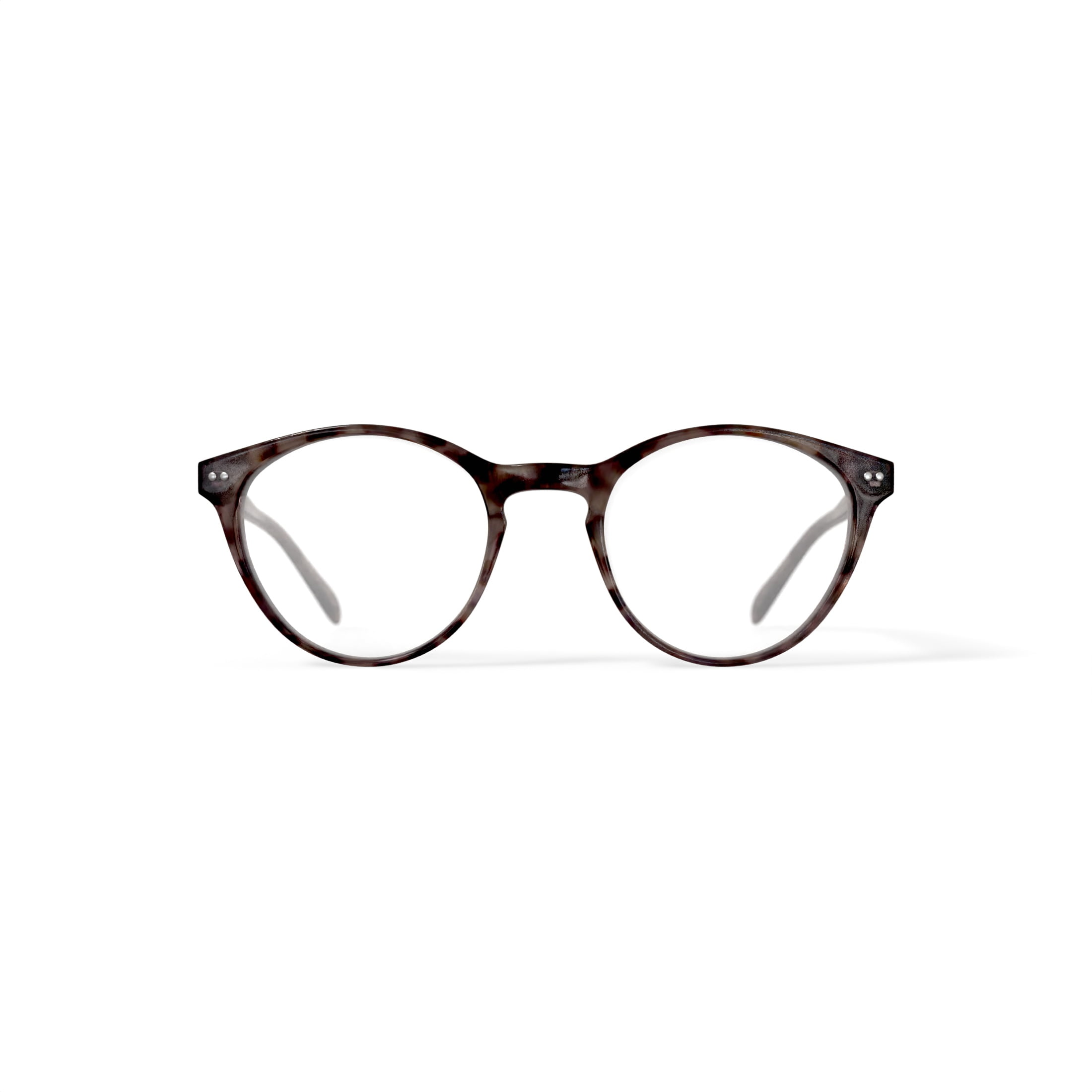 M America Women's Bijou Round Prescription Eyeglasses with Case, Light Tortoise
